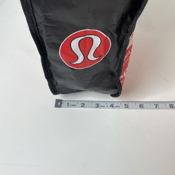 Lululemon Tote Bag, Red/black, Small, ~11”x9”x4”, Reusable Shopping Bag - Picture 9 of 9